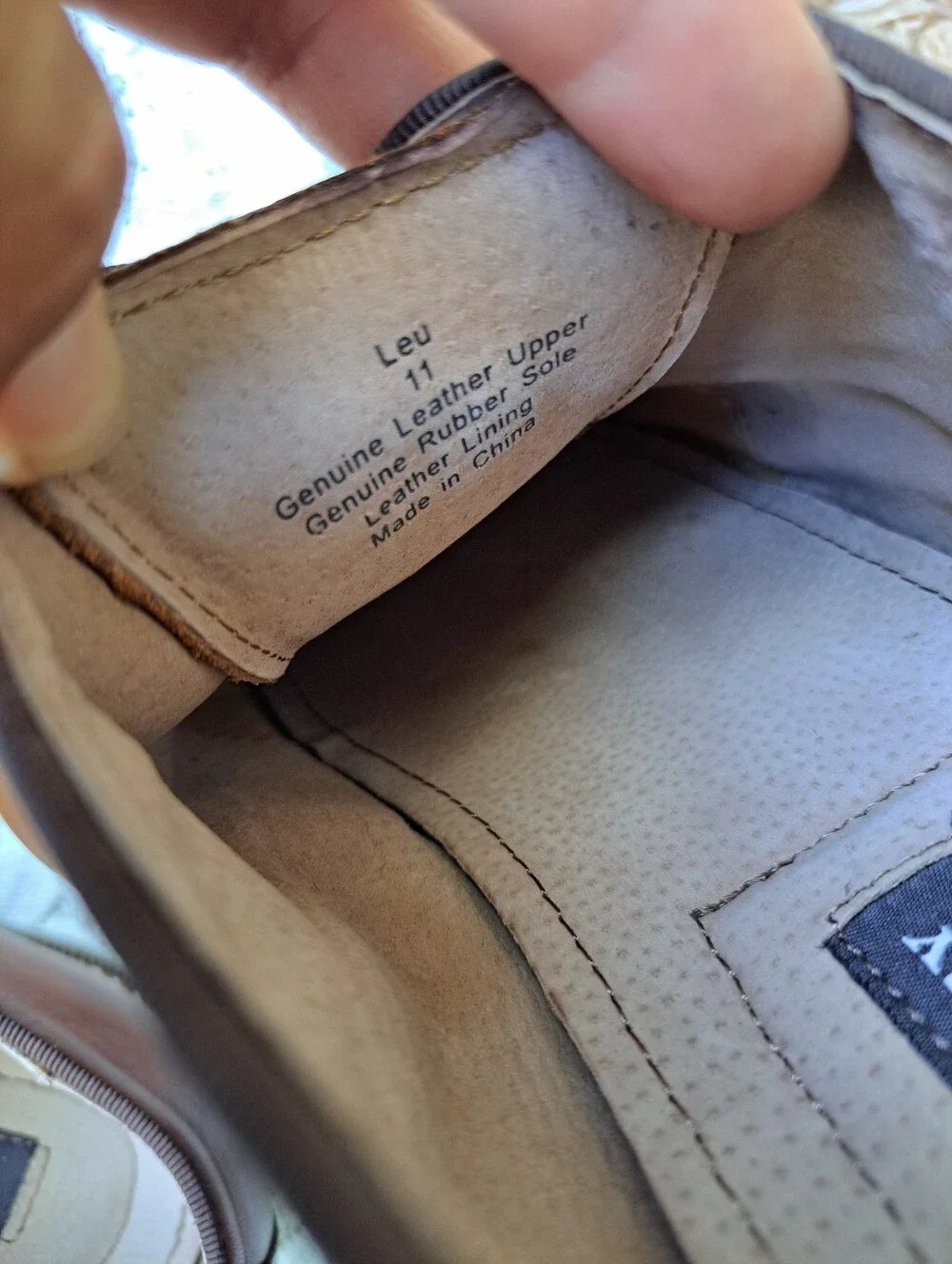 Aston Grey Leu Men's Oxford Dress Shoes Cognac Brown Leather Lace Up Size 11